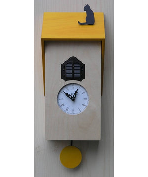 Orologio con cucù vicenza con cassa in betulla e tetto Made in Italy