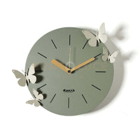orologio con farfalle battito ali Giada ,avorio in Ferro 30cm