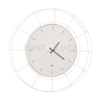 orologio contemporaneo da appendere grande nudo Bianco in Ferro 94cmdidiametro