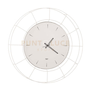 orologio contemporaneo da appendere grande nudo Bianco in Ferro 94cmdidiametro