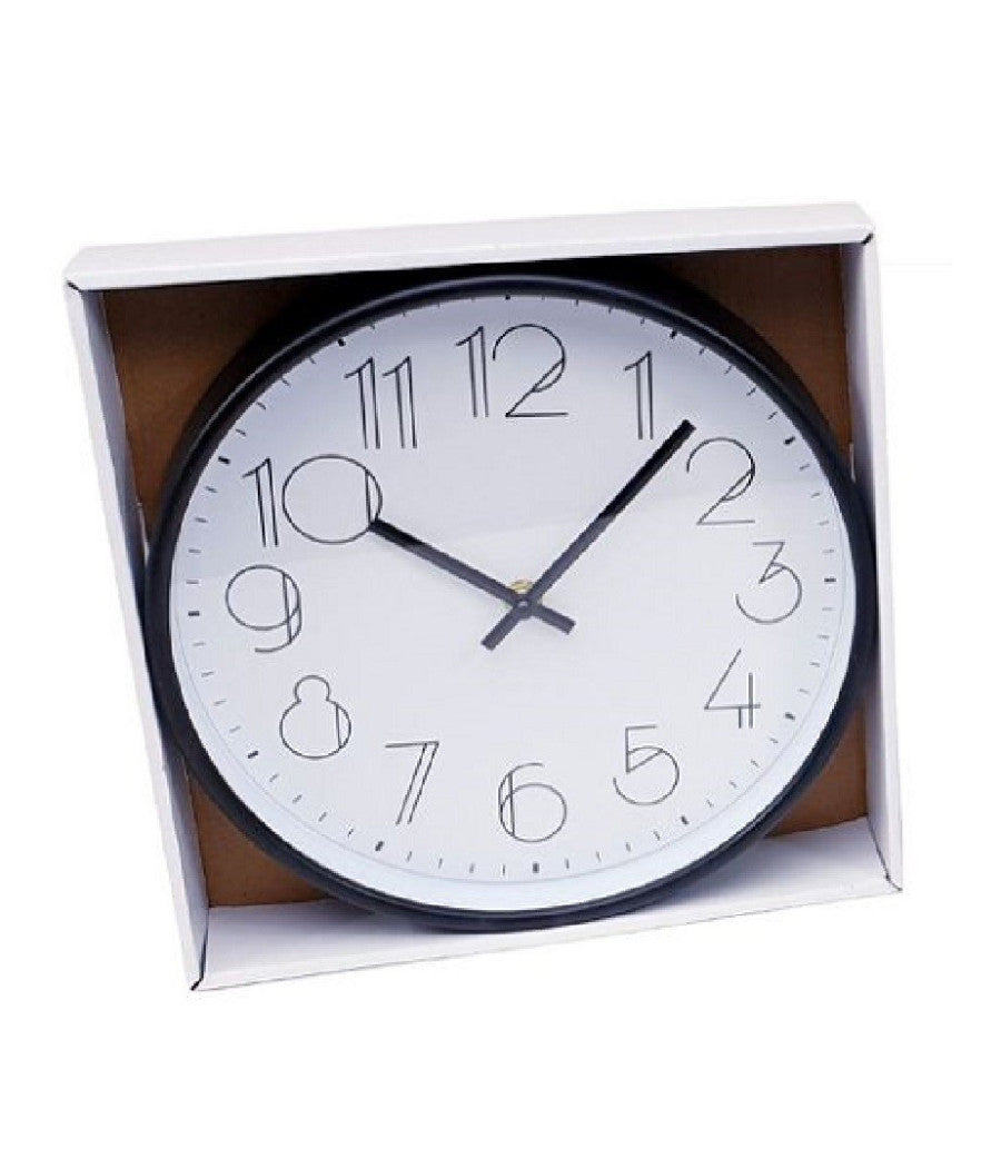 Orologio Da Parete Analogico Rotondo Cucina Stanza Casa Arredamento 25 Cm 206707         