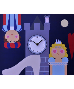 Orologio da parete Cenerentola con stampa in mdf Made in Italy