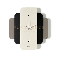 orologio da parete empire Fango ,nero ,avorio in Ferro 28x30hcm