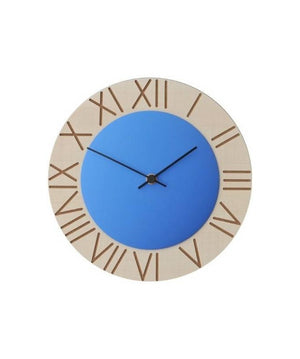 Orologio da parete Ettore in mdf e varie finiture Made in Italy