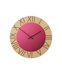 Orologio da parete Ettore in mdf e varie finiture Made in Italy