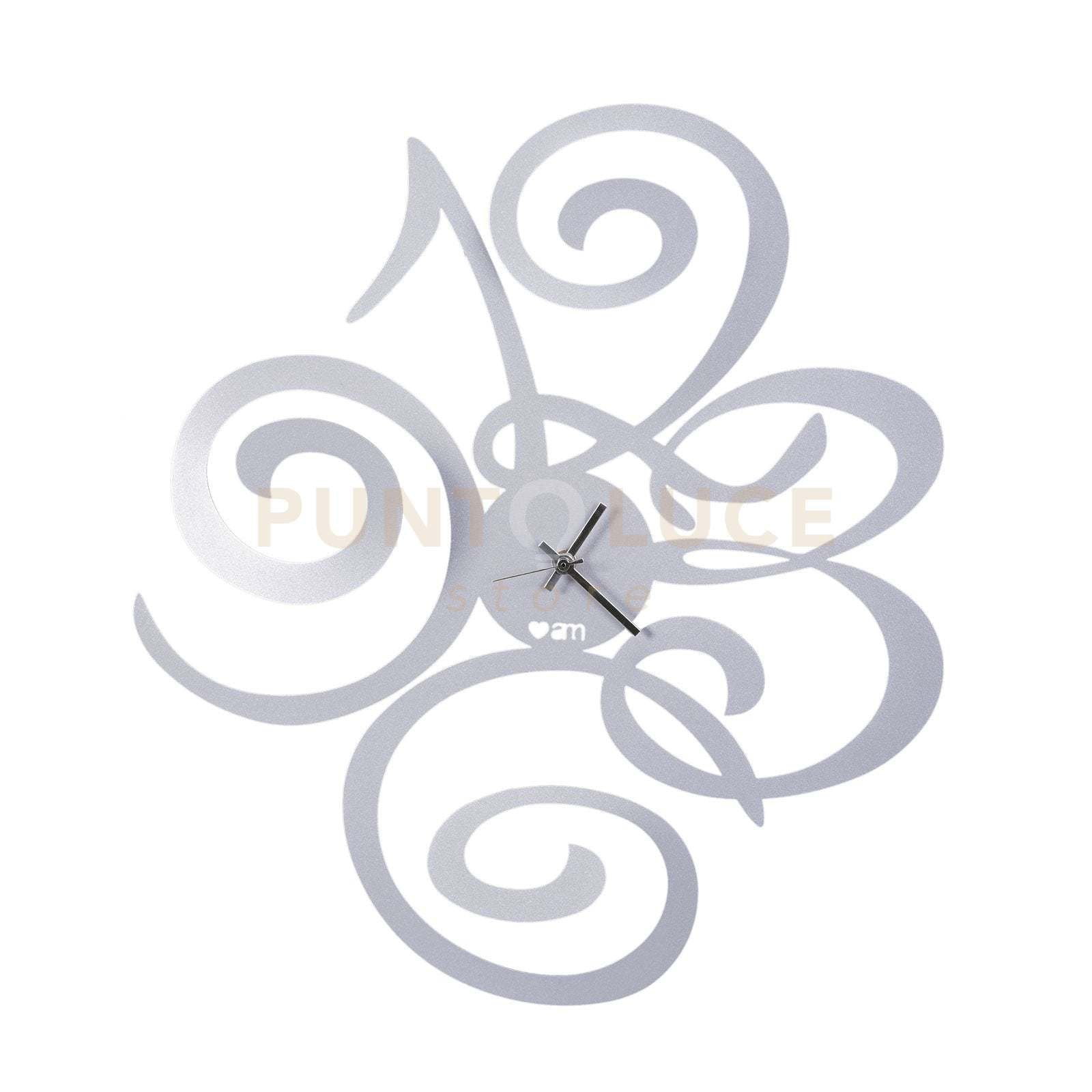 orologio da parete glamour filomena Alluminio in Ferro 40x45mh