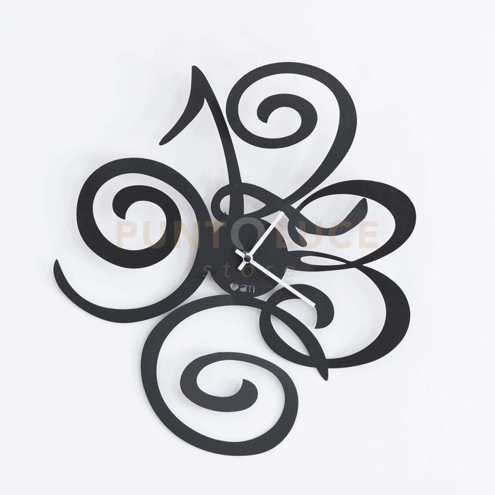 orologio da parete glamour filomena Nero in Ferro 40x45mh