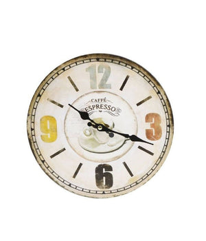 Orologio Da Parete In Stile Vintage Tondo In Legno Analogico Casa Cucina 218707         