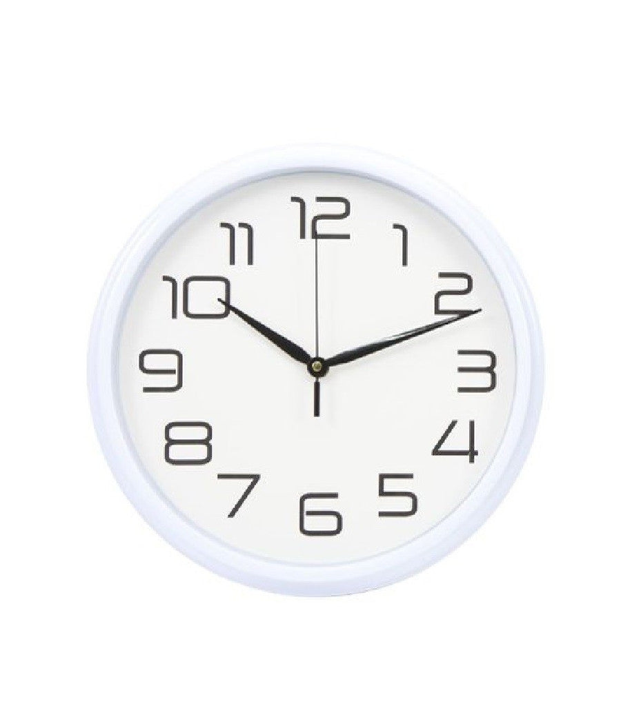 Orologio Da Parete Muro Analogico Per Cucina Stanza Casa 30cm Bianco Nero 186866         