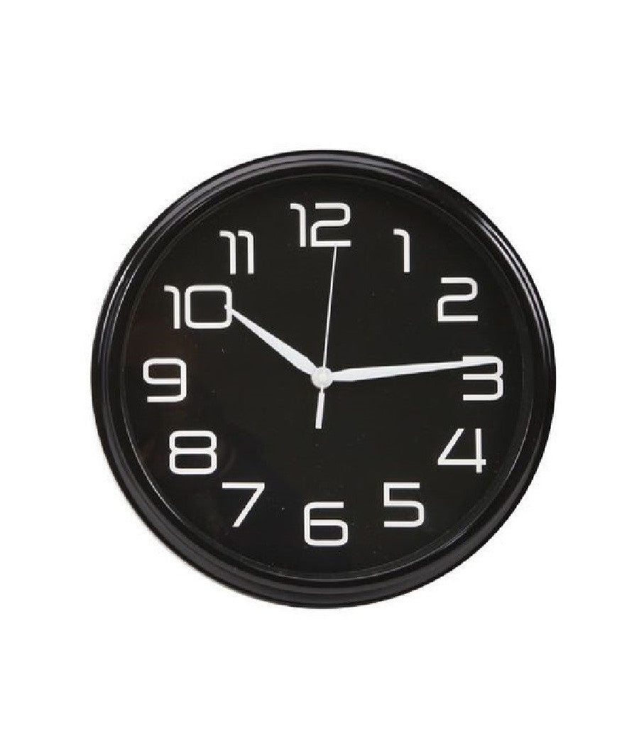 Orologio Da Parete Muro Analogico Per Cucina Stanza Casa 30cm Bianco Nero 186866         