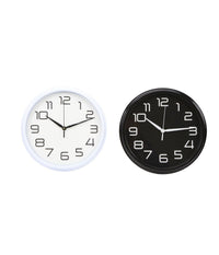 Orologio Da Parete Muro Analogico Per Cucina Stanza Casa 30cm Bianco Nero 186866         