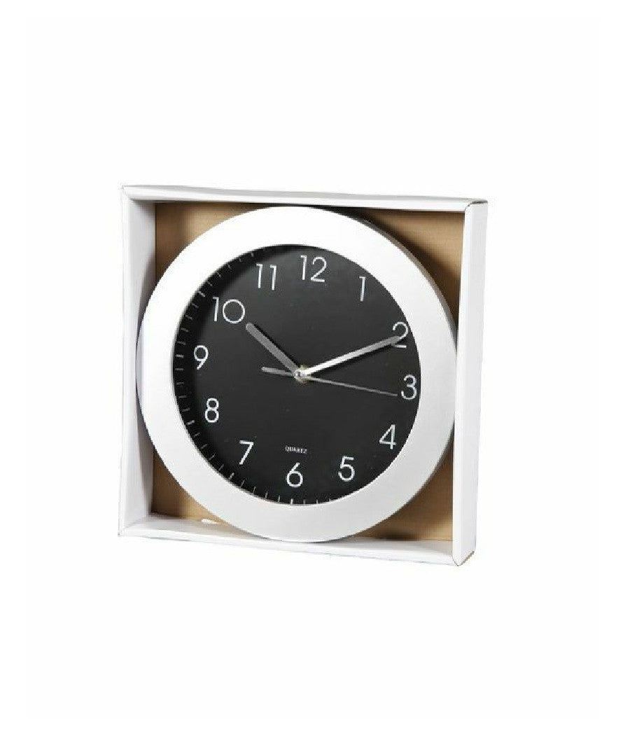 Orologio Da Parete Muro Analogico Tondo Cucina Stanza Casa Diametro 25cm 161628         