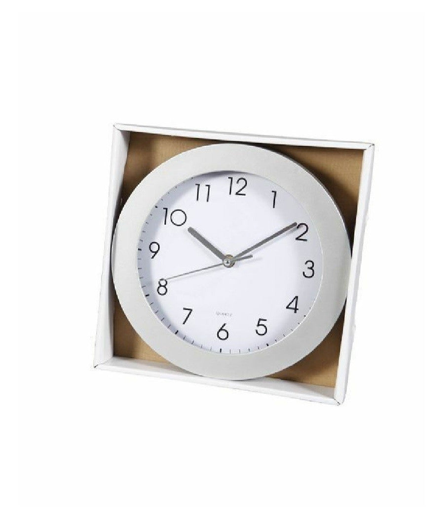 Orologio Da Parete Muro Analogico Tondo Cucina Stanza Casa Diametro 25cm 161628         