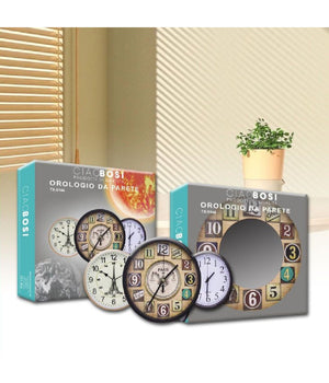 Orologio Da Parete Muro Da 35 Cm Casa Cucina Ufficio Modelli Assortiti Tx-9144         