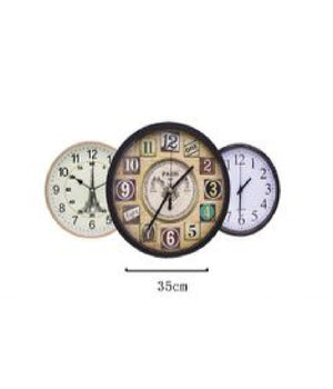 Orologio Da Parete Muro Da 35 Cm Casa Cucina Ufficio Modelli Assortiti Tx-9144         