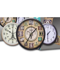 Orologio Da Parete Muro Da 35 Cm Casa Cucina Ufficio Modelli Assortiti Tx-9144         