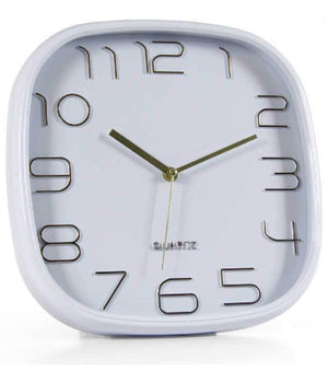 Orologio Da Parete Quadrato Silenzioso 30x4cm In Plastica Vari Colori Ass 768194         