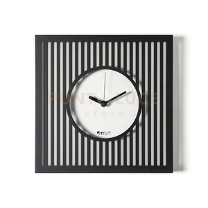 orologio da parete tiffany piccolo Nero ,bianco marmo in Ferro 35x35hcm
