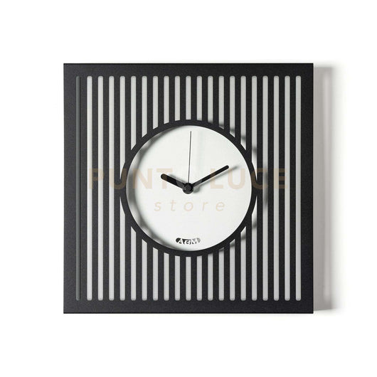 orologio da parete tiffany piccolo Nero ,bianco marmo in Ferro 35x35hcm