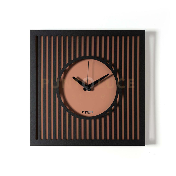 orologio da parete tiffany piccolo Nero ,mocha mousse in Ferro 35x35hcm