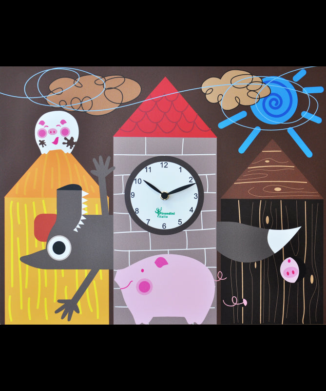 Orologio da parete Tre Porcellini Made in Italy