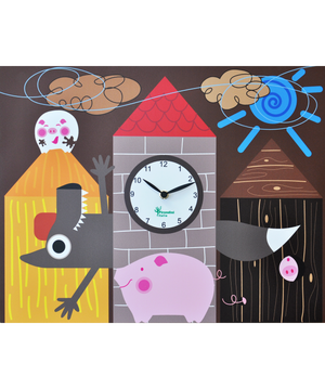 Orologio da parete Tre Porcellini Made in Italy