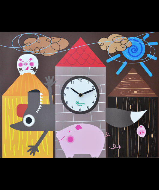 Orologio da parete Tre Porcellini Made in Italy