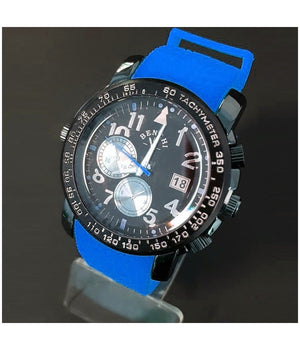 Orologio Da Polso Benchi D9652a Uomo Analogico Quarzo Sportivo Casual Blu         