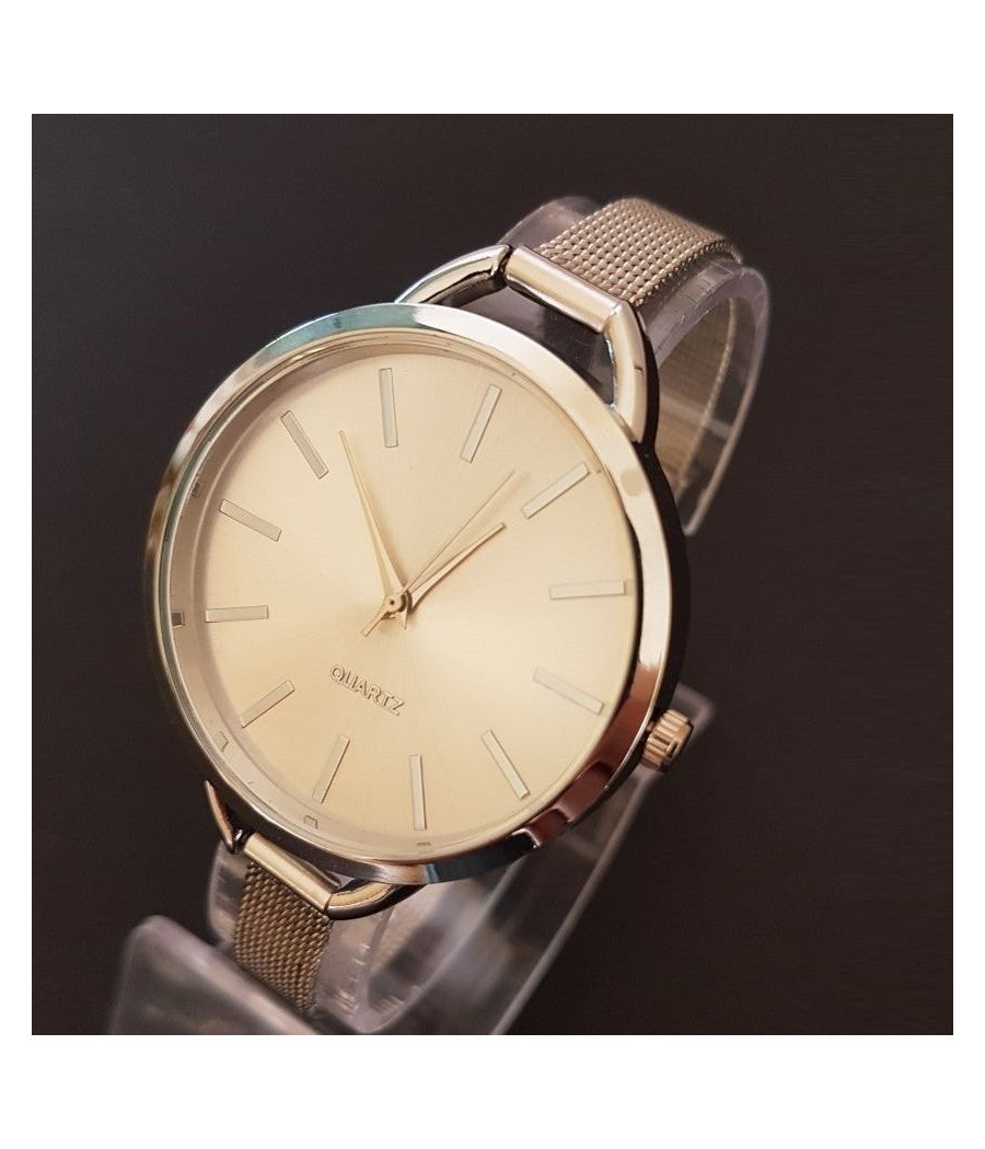 Orologio Da Polso Bracciale Donna Analogico Silver Quarzo Moderno Fashion         