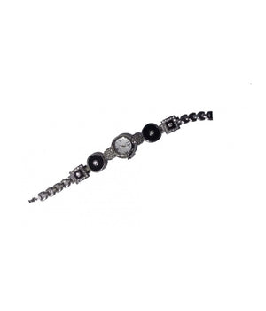 Orologio Da Polso Bracciale Donna Brillantini Quadrante Tondo Strass W4         