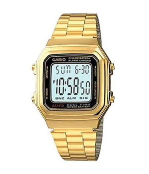 Orologio Da Polso Casio A178wga-1adf Uomo Donna Digitale Sveglia Luce Oro         