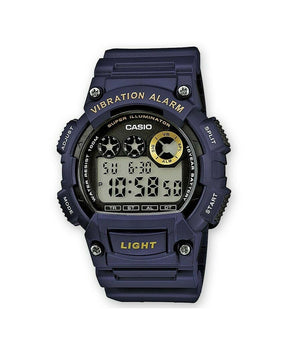 Orologio Da Polso Casio W-735h-2avdf Digitale Uomo Sportivo Cronografo Blu         