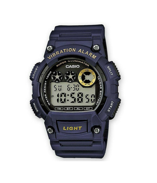 Orologio Da Polso Casio W-735h-2avdf Digitale Uomo Sportivo Cronografo Blu         