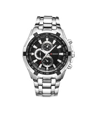 Orologio Da Polso Curren 8023 Uomo Analogico Quarzo Cinturino In Metallo Design         