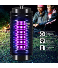 Zanzariera Elettrica Anti Zanzare Mosche Lampada Uv Led 3w Elettroinsetticida         