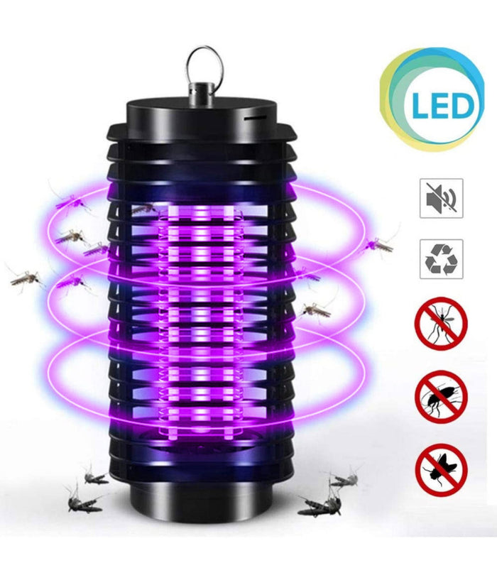 Zanzariera Elettrica Anti Zanzare Mosche Lampada Uv Led 3w Elettroinsetticida         