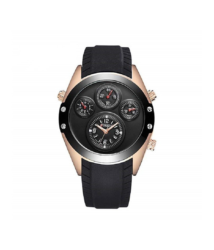 Moda Unico Del Cruscotto Curren Polso Orologio Da Uomo Silicone Decor 8141         