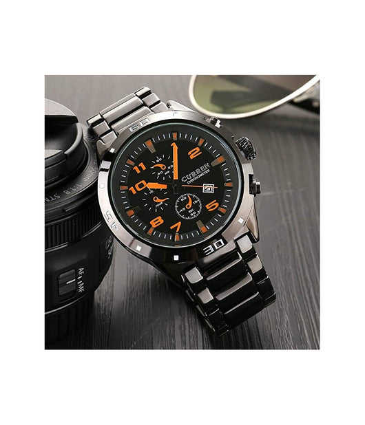 Curren 8201 Orologi Da Polso Sportivi Analogici Di Lusso Tungsteno D'acciaio Uom         