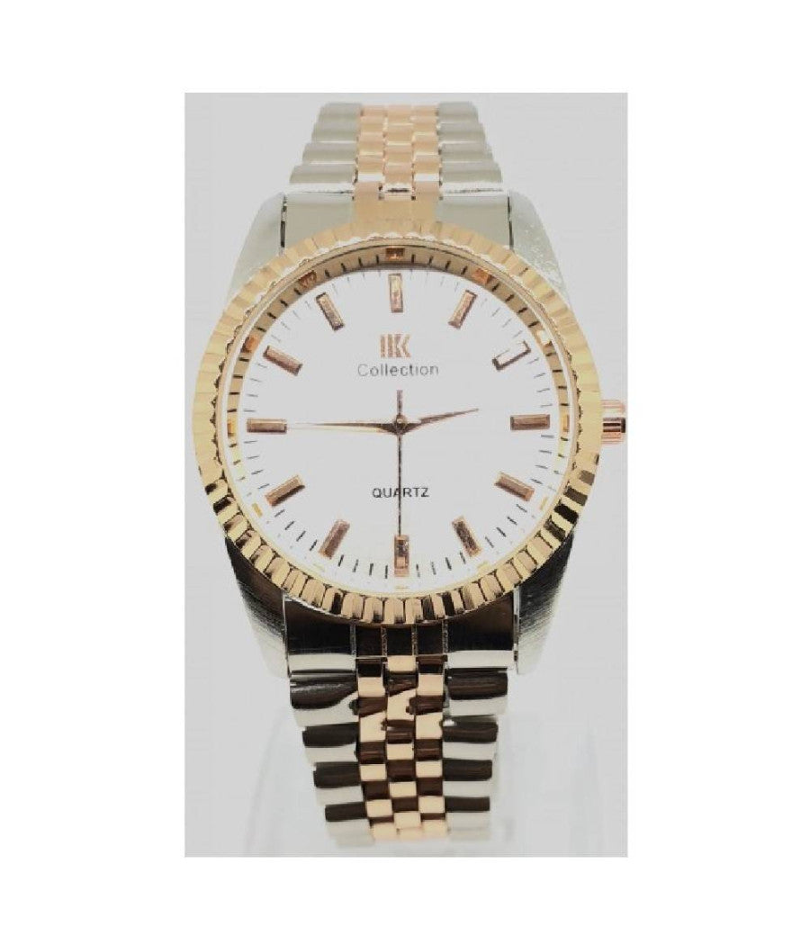 Orologio Da Polso Ik Collection Analogico Al Quarzo Silver Rosa Quadrante Silver         