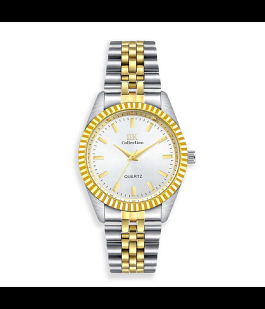 Orologio Da Polso Ik Collection Silver Dorato Analogico Quarzo Quadrante Silver         