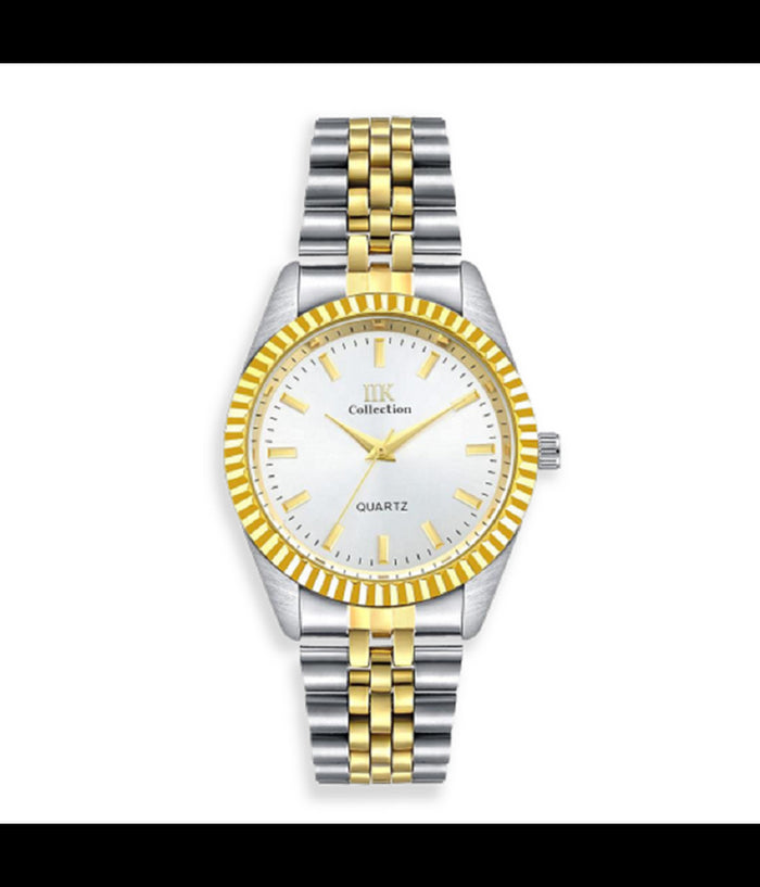 Orologio Da Polso Ik Collection Silver Dorato Analogico Quarzo Quadrante Silver         