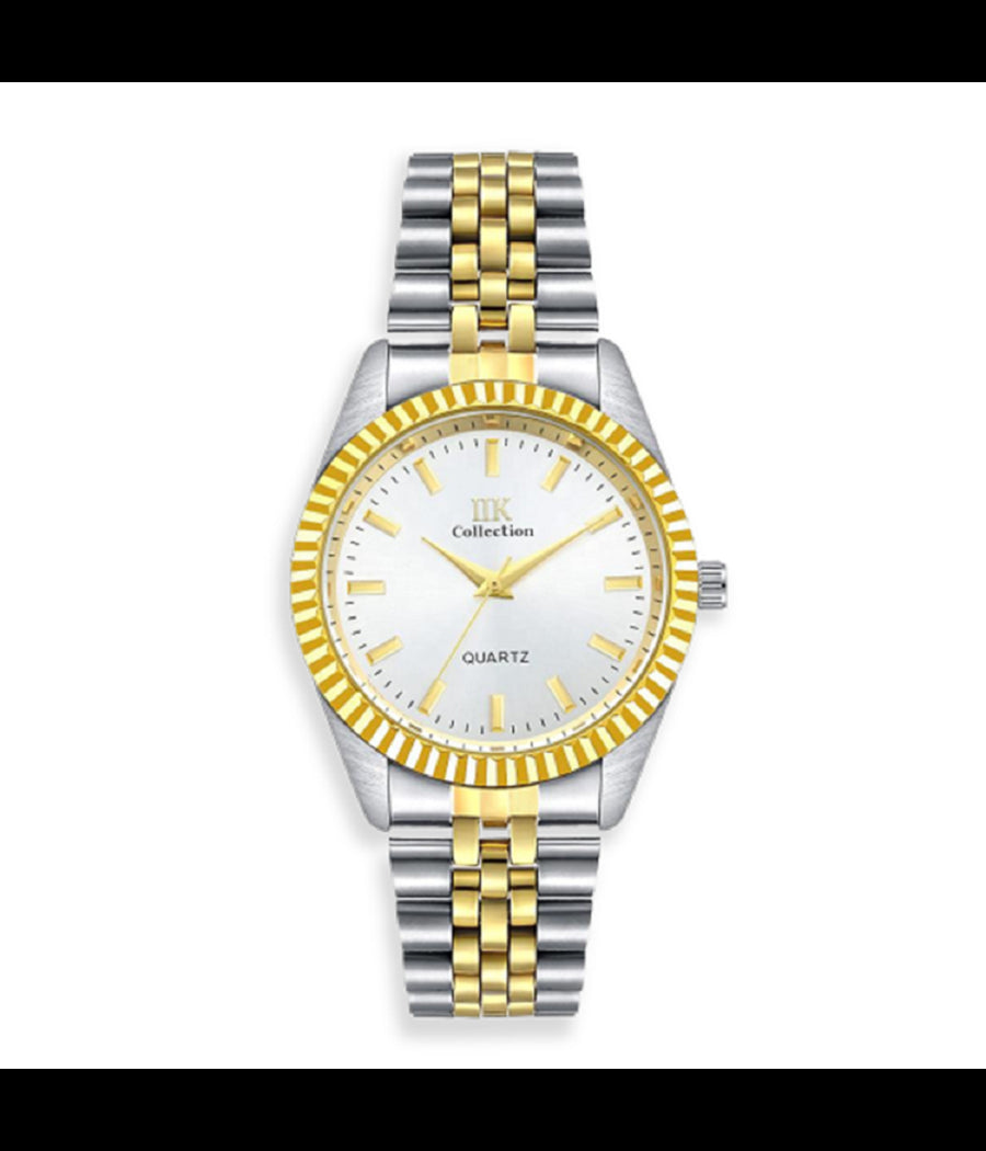 Orologio Da Polso Ik Collection Silver Dorato Analogico Quarzo Quadrante Silver         