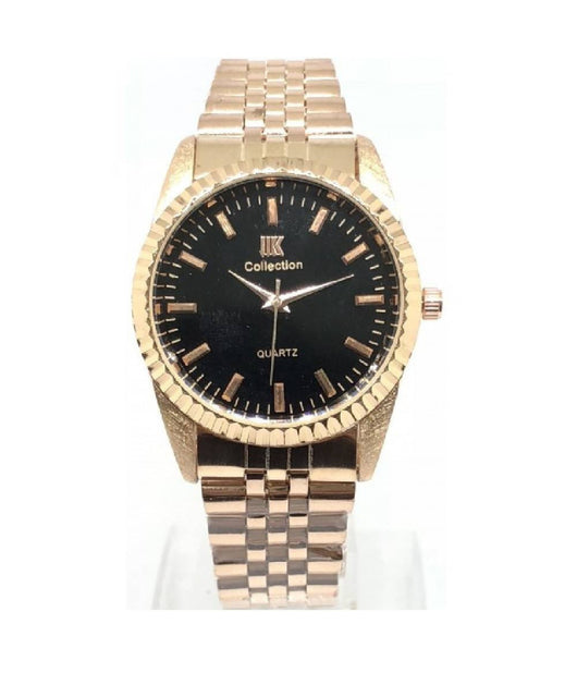Orologio Da Polso Ik Collection Uomo Donna Analogico Quarzo Rosa Quadrante Nero         