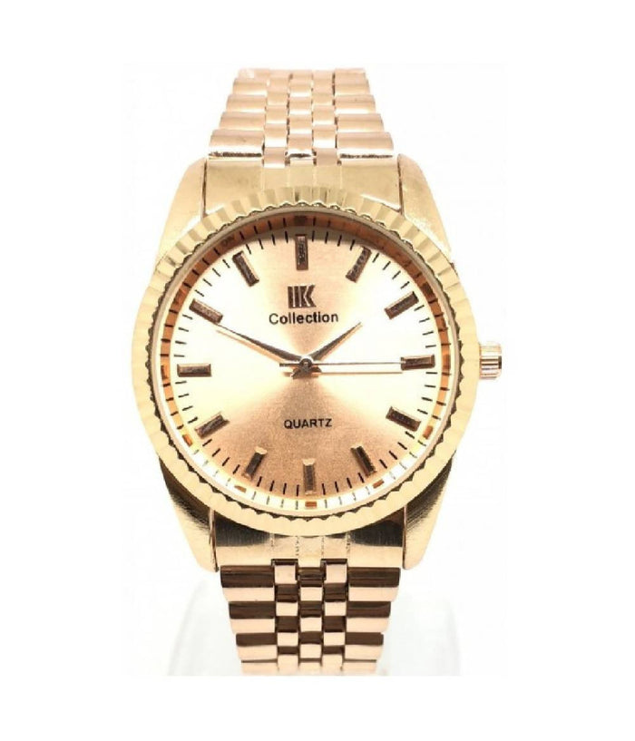 Orologio Da Polso Ik Collection Uomo Donna Analogico Quarzo Rosa Quadrante Rosa         