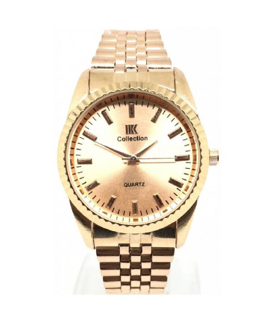 Orologio Da Polso Ik Collection Uomo Donna Analogico Quarzo Rosa Quadrante Rosa         