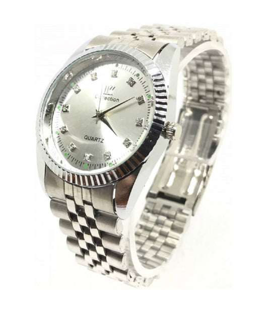 Orologio Da Polso Ik Collection Uomo Donna Analogico Quarzo Silver Fondo Silver         