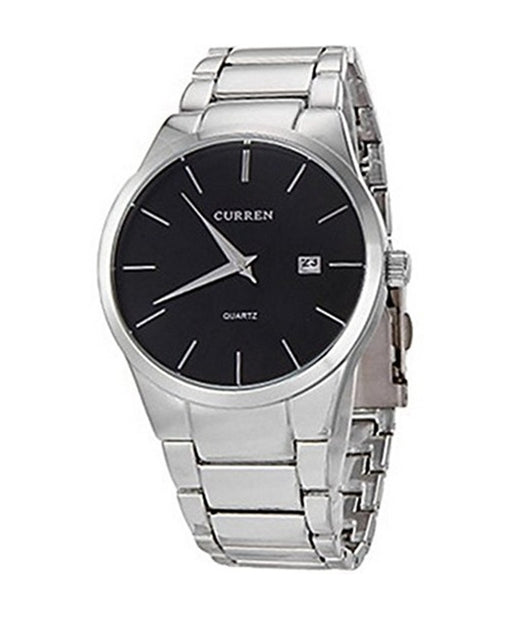 Orologio Da Polso Per Uomo Analogico Quadrante Con Fascia In Lega Curren Quarzo         