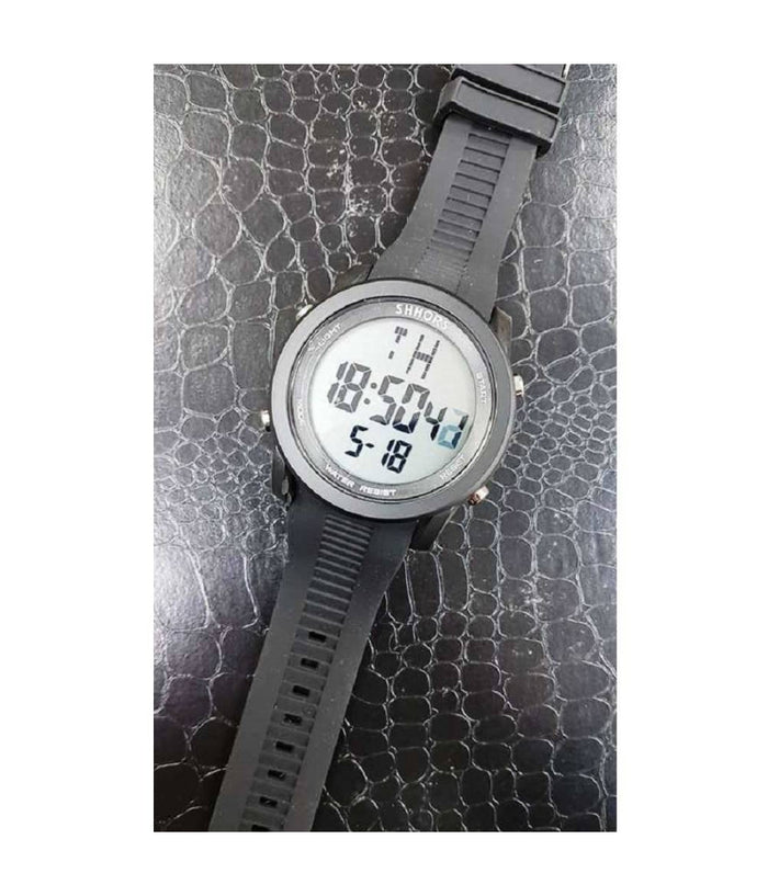 Orologio Da Polso Shhors Sh-829b Digitale Moderno Sveglia Cronometro Led Nero         