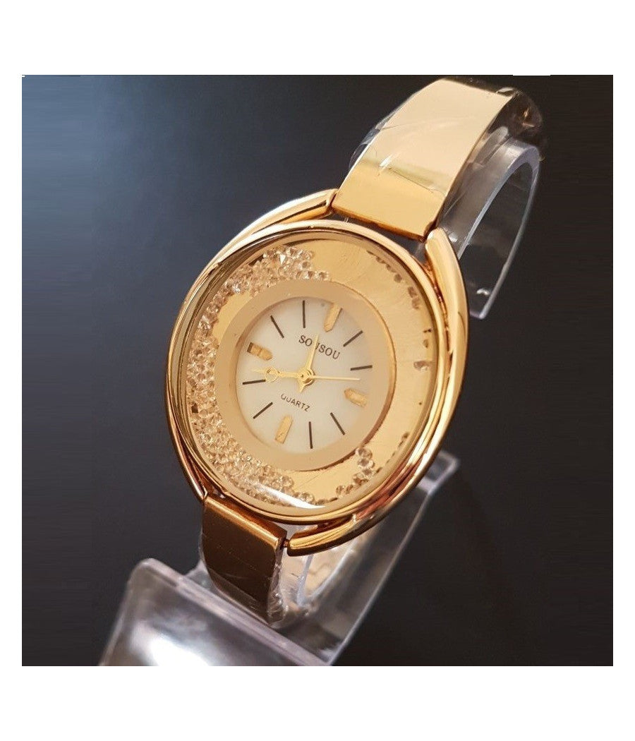 Orologio Da Polso Sousou 6686 Donna Analogico Quarzo Bracciale Fashion         