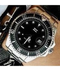 Orologio Da Polso Uomo Automatico Subacqueo Submariner Acciaio Quadrante Nero         